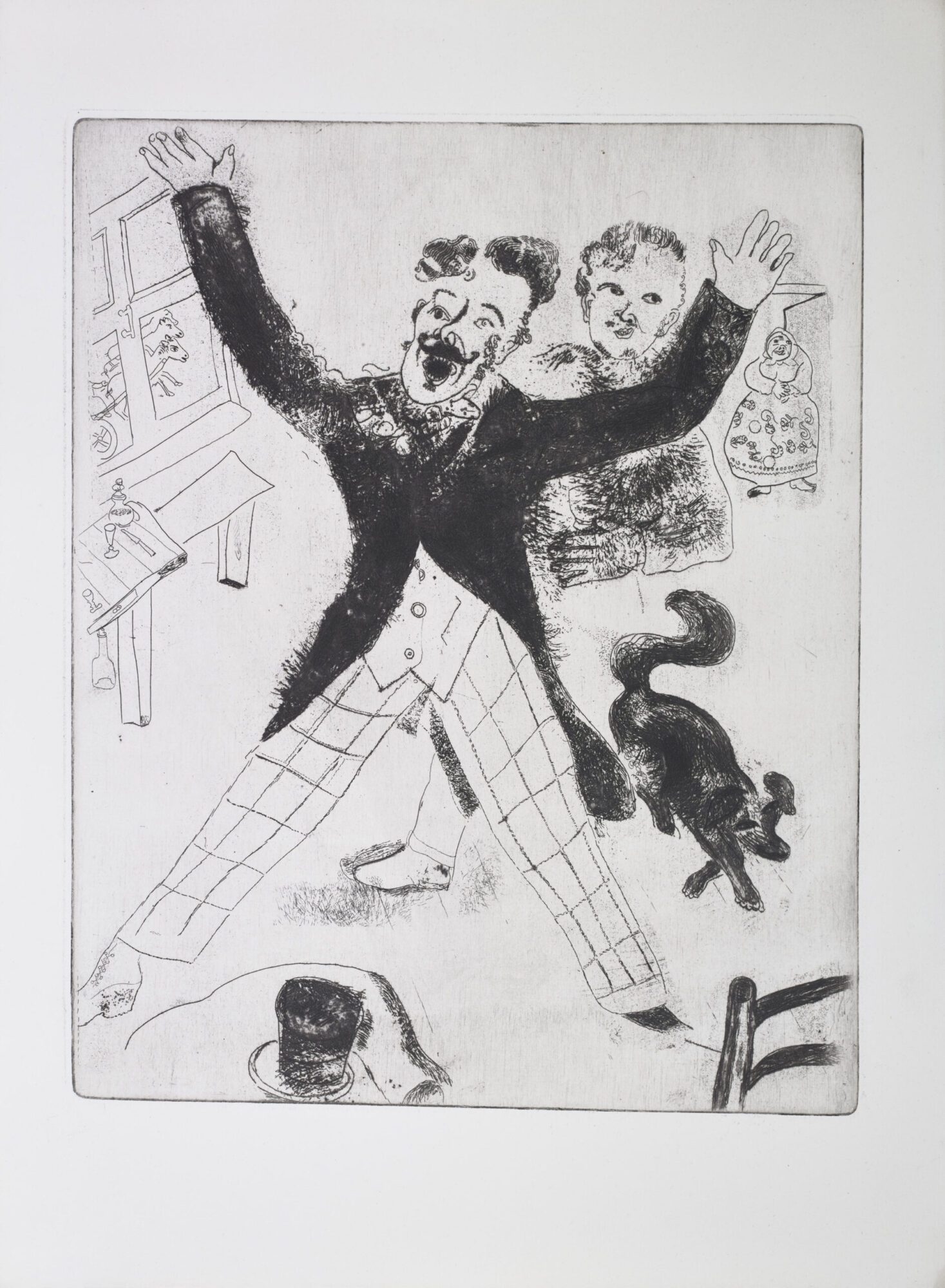 Carré De Soie 90x90 Cm Chagall Théâtre Juif - Brochier Soieries, Neuf Avec étiquettes