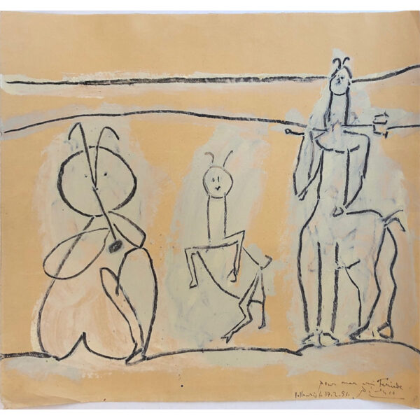 Animal fantastique/bouc, Minotaure, joueur de flûte