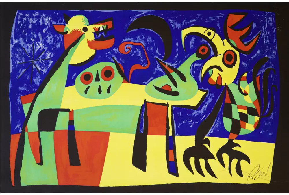 Miró, Joan, Le Chien aboyant à la lune, 1952