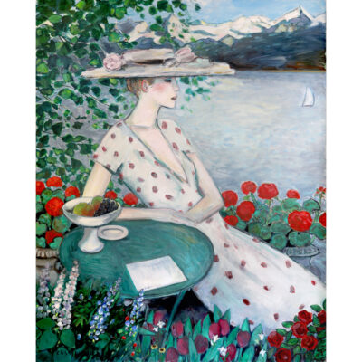 Cassigneul, Jean-Pierre, En Robe Blanche à Pois, 2009